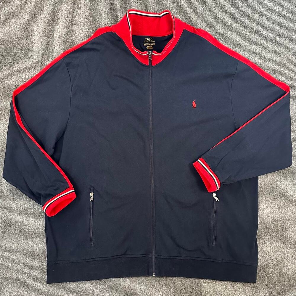 Polo Ralph Lauren Men’s Double Knit Jersey Cotton Track Jacket Sporty Pony 3XB